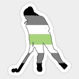 Field Hockey: Agender Pride Sticker